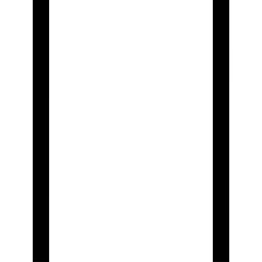 Two vertical parallel lines